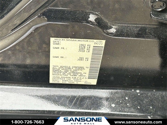 2023 Nissan Altima 2.5 SV