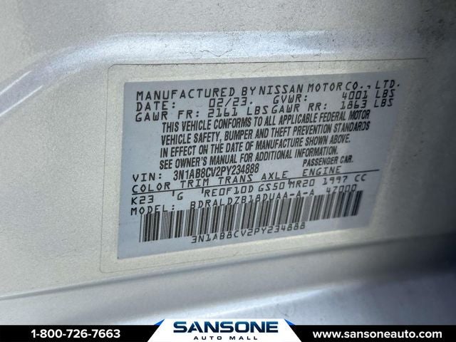 2023 Nissan Sentra SV