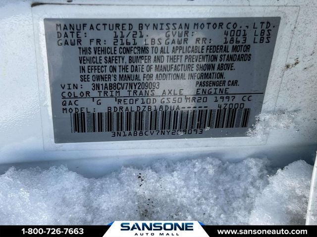 2022 Nissan Sentra SV