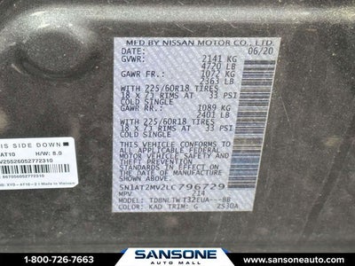 2020 Nissan Rogue SV