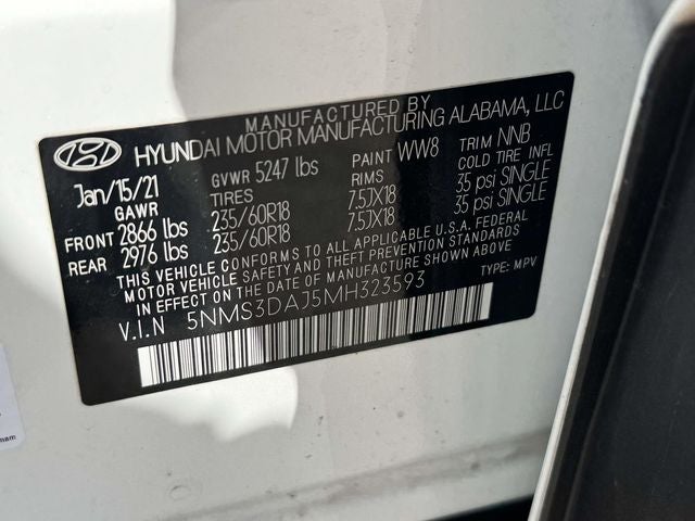 2021 Hyundai SANTA FE SEL