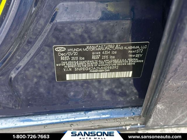 2021 Hyundai SONATA SE