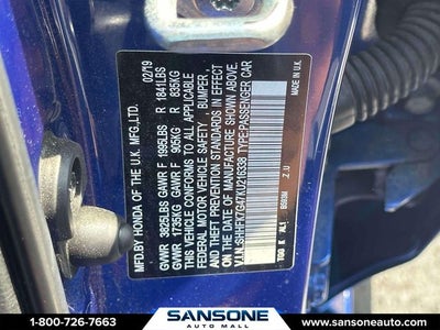2019 Honda Civic Sport