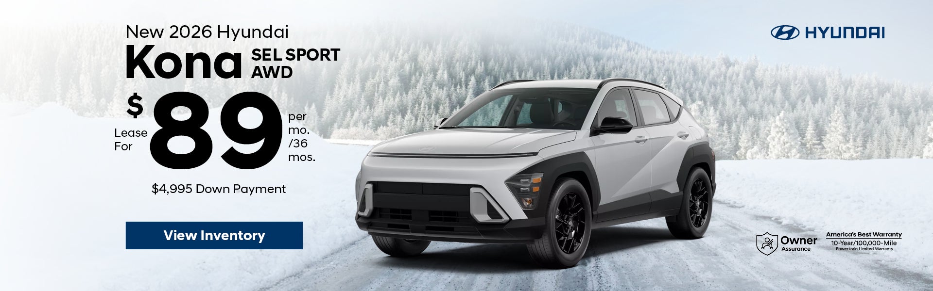 New 2026 Hyundai Kona SEL Sport AWD