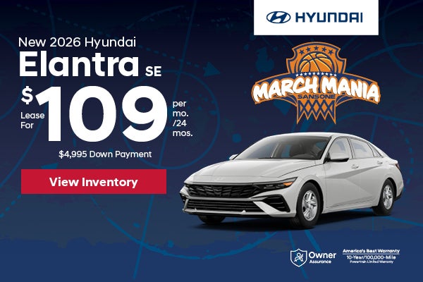 New 2026 Hyundai Elantra SE