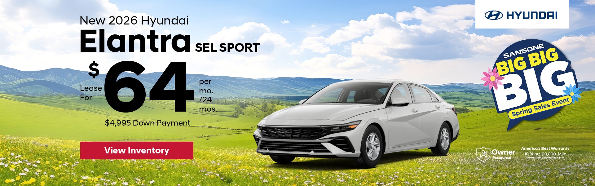 New 2026 Hyundai Elantra SEL Sport 
