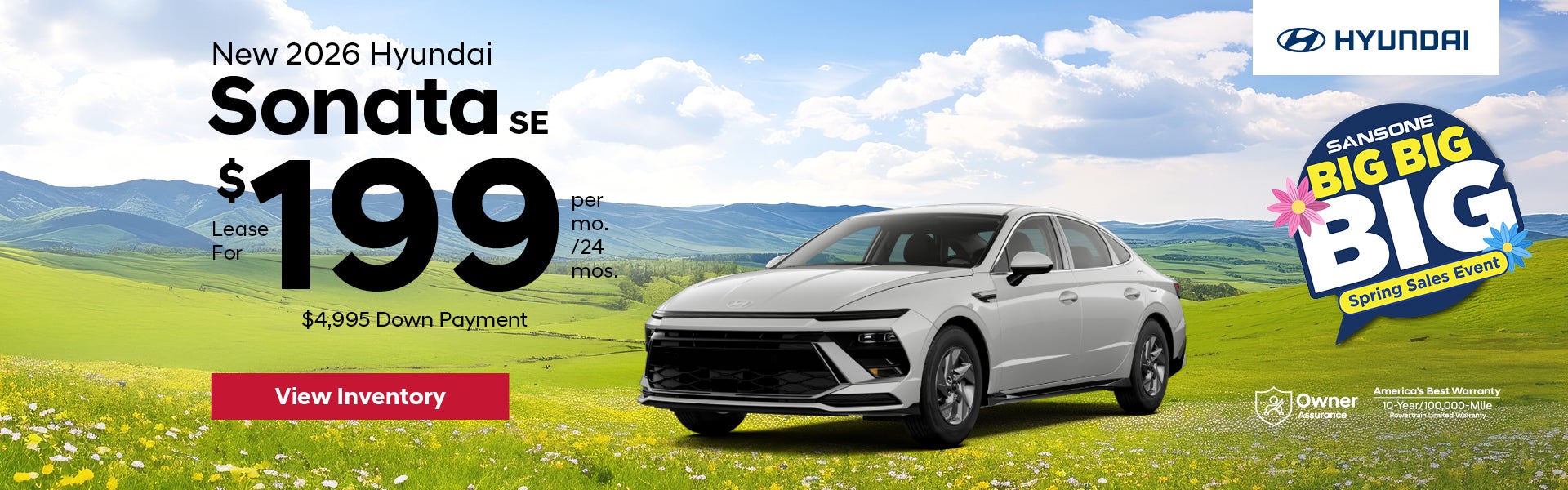 New 2026 Hyundai Sonata SE 