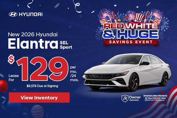 New 2026 Hyundai Elantra SEL Sport