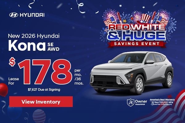New 2026 Hyundai Kona SE AWD
