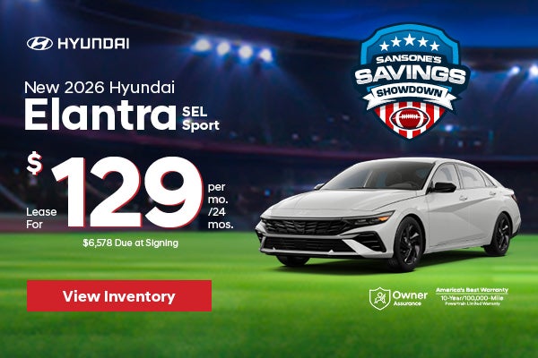 New 2026 Hyundai Elantra SEL Sport